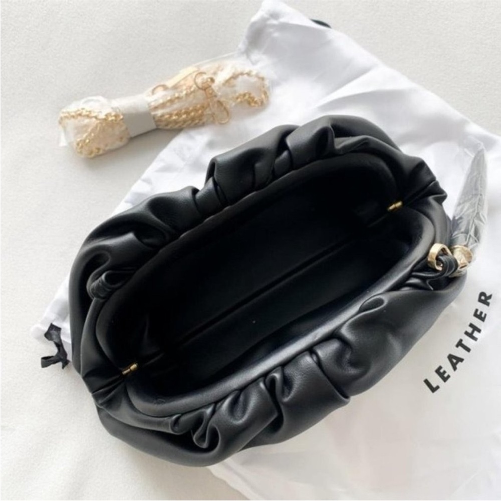NWT Understated, leather, vegan clutch purse